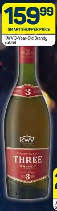 Pick n Pay KWV 3-Year-Old Brandy 750ml offer