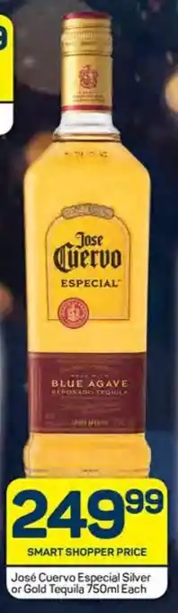 José Cuervo Especial Silver or Gold Tequila 750ml Each
