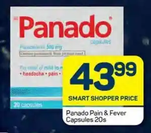 Pick n Pay Panado Pain & Fever Capsules 20s offer