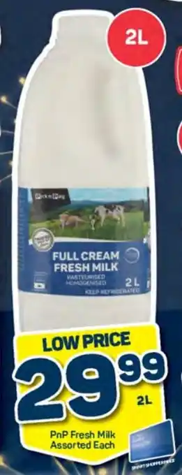 Pick n Pay PnP Fresh Milk Assorted 2L Each offer