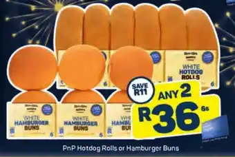 Pick n Pay PnP Hotdog Rolls or Hamburger Buns 6s offer