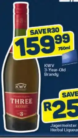 Pick n Pay KWV 3-Year-Old Brandy 750ml offer