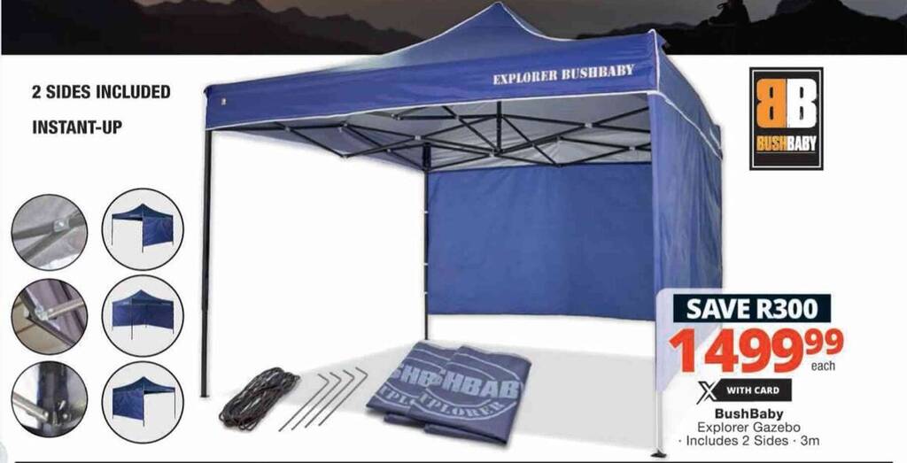BushBaby Explorer Gazebo offer at Checkers