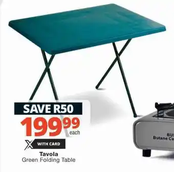 Tavola Green Folding Table