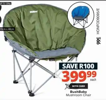 Checkers BushBaby Mushroom Chair offer