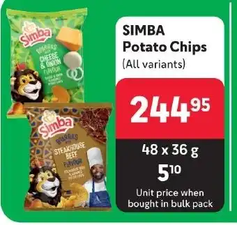 Makro SIMBA Potato Chips (All variants) offer