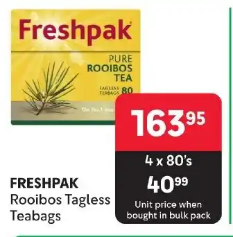 Makro FRESHPAK Rooibos Tagless Teabags offer