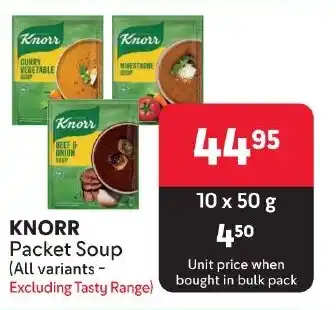 Makro KNORR Packet Soup offer