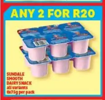 Usave Sundale Smooth Dairy Snack 6x75g offer