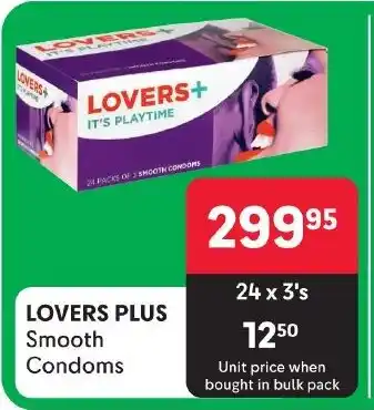 LOVERS PLUS Smooth Condoms