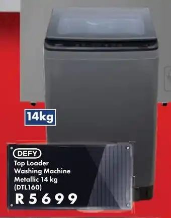 President Hyper DEFY Top Loader Washing Machine Metallic 14 kg offer