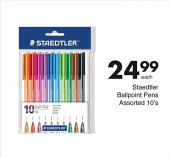 Staedtler Ballpoint Pens Assorted 10's