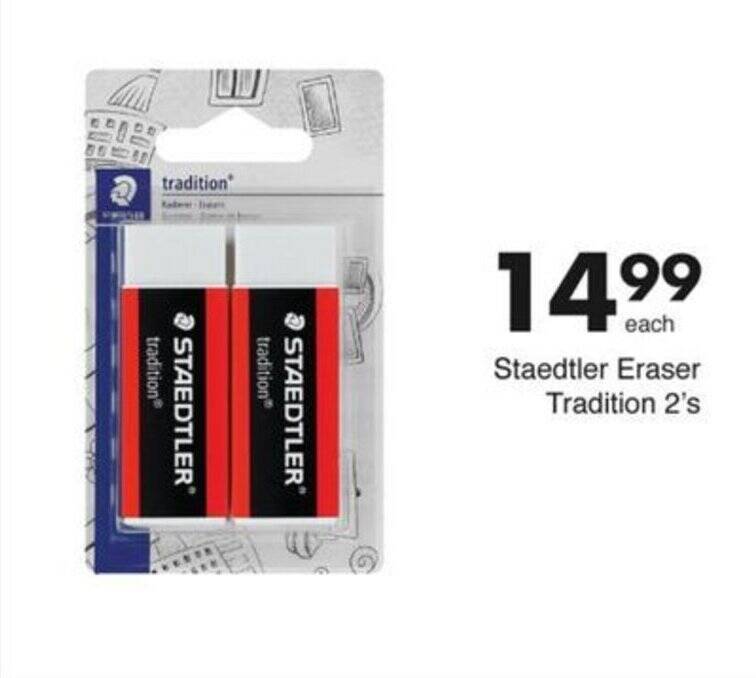 Staedtler Eraser Tradition 2's offer at Save