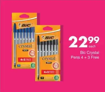 Bic Crystal Pens 4 + 3 Free