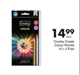 Save Croxley Create Colour Pencils 12 + 2 Free offer