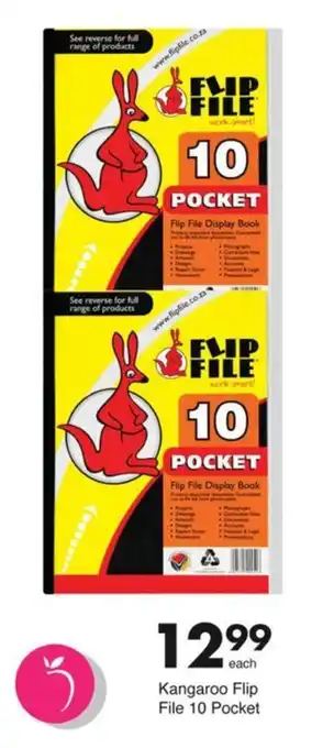 Kangaroo Flip File 10 Pocket