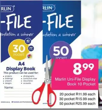 Save Marlin Uni-File Display Book 50 Pocket offer