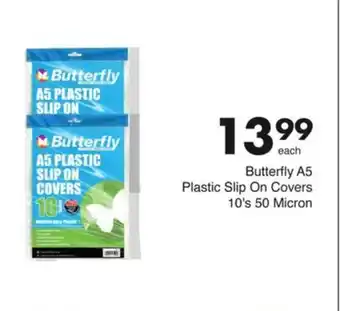 Save Butterfly A5 Plastic Slip On Covers 10's 50 Micron offer
