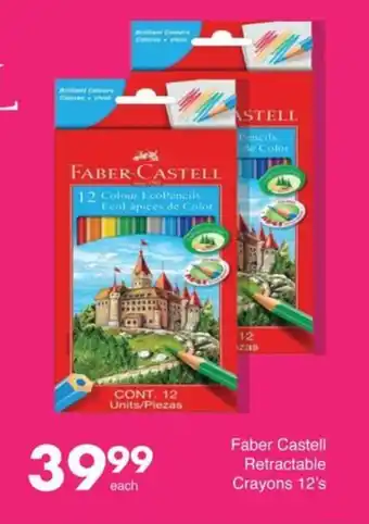Save Faber Castell Retractable Crayons 12's offer