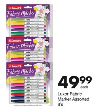 Luxor Fabric Marker Assorted 8's