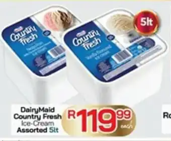Take 'n Pay DairyMaid Country Fresh R Ice-Cream Assorted 5L offer