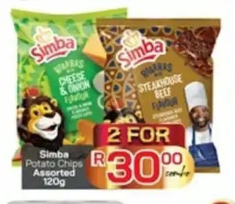 Take 'n Pay Simba Potato Chips Assorted 120g offer