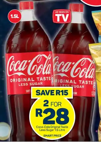 Pick n Pay Hypermarket Coca-Cola Original Taste Less Sugar 1.5 Litre offer