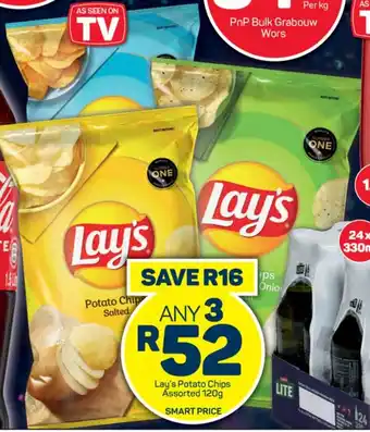 Pick n Pay Hypermarket Lay's Potato Chips Assorted 120g offer