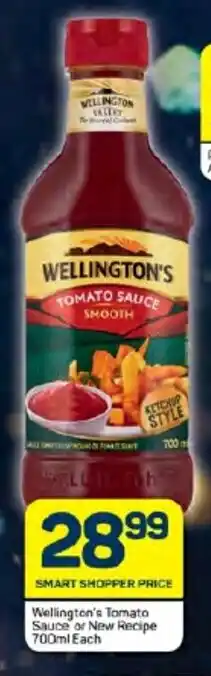 Pick n Pay Hypermarket Wellington's Tomato Sauce or New Recipe 700ml Each offer