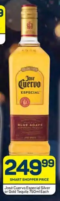 José Cuervo Especial Silver or Gold Tequila 750ml Each