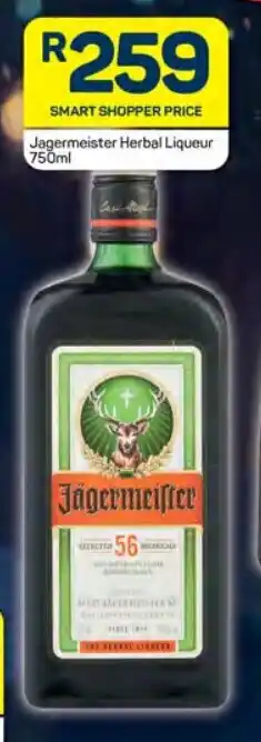 Pick n Pay Hypermarket Jagermeister Herbal Liqueur 750ml offer
