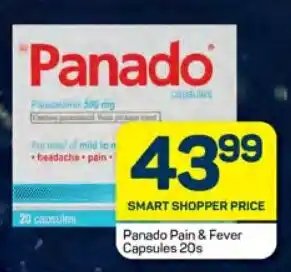 Pick n Pay Hypermarket Panado Pain & Fever Capsules 20s offer
