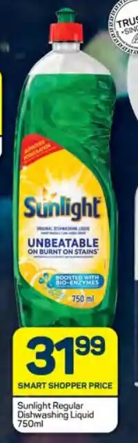 Pick n Pay Hypermarket Sunlight Regular Dishwashing Liquid 750ml offer