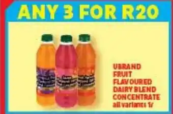 Usave U Brand Fruit Flavoured Dairy Blend Concentrate All Variants 1L offer