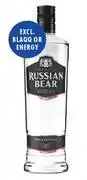 Ultra Liquors Russian bear vodka range-750ml offer