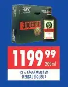 Jagermeister herbal lqueur-12 z 200ml