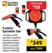 Builders Warehouse Garden master 6 piece sprinkler set offer