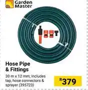 Builders Warehouse Garden master hose pipe & fittings offer