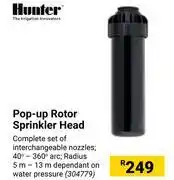 Builders Warehouse Hunter pop up rotor sprinkler head offer