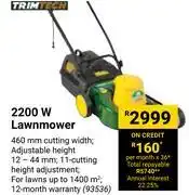 Builders Warehouse Trimtech 2200w lawnmower offer