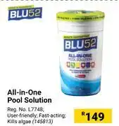 Builders Warehouse Blu 52 all in one pool solution offer