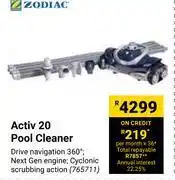 Builders Warehouse Zodiac activ 20 pool cleaner 765711 offer