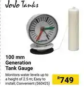 Builders Warehouse Jojo tanks 100mm generation tank gauge 560425 offer