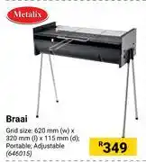 Builders Warehouse Metalix braai 646015 offer