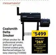 Builders Warehouse Megamaster coalsmith delta smoker 733088 offer