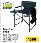 Builders Warehouse Camp master directors chair 780048 offer