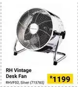 Builders Warehouse Rh vintage desk fan (silver) rhvf02 715765 offer