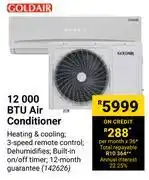 Builders Warehouse Goldair 12000 btu air conditioner 142626 offer