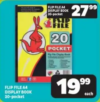 FLIP FILE A4 DISPLAY BOOK 20-pocket