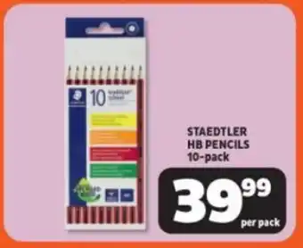 STAEDTLER HB PENCILS 10-pack